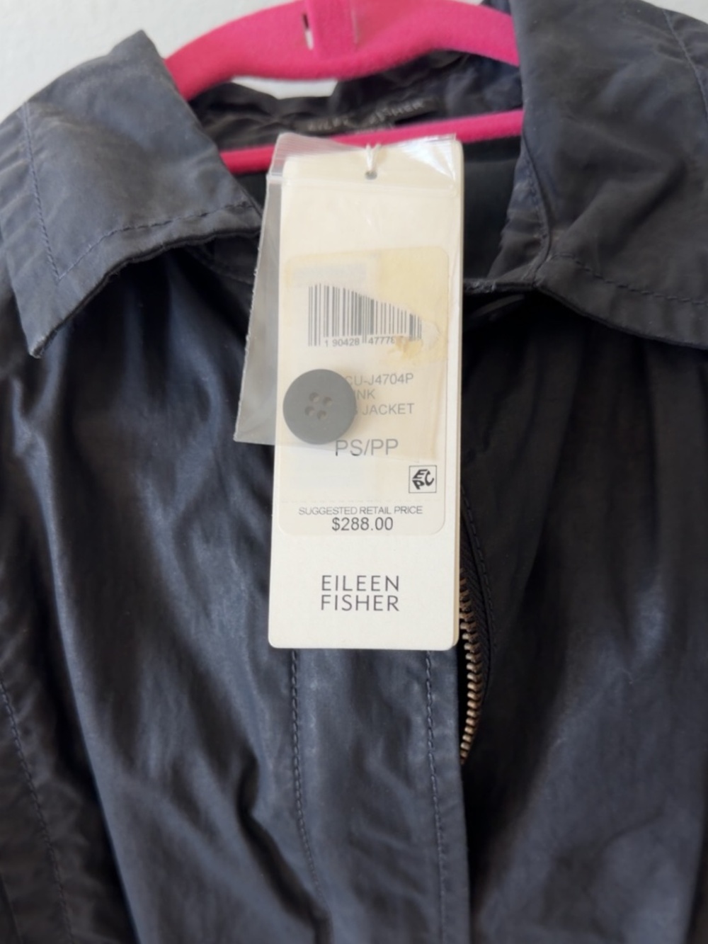 EILEEN FISHER Waxed Cotton Jacket